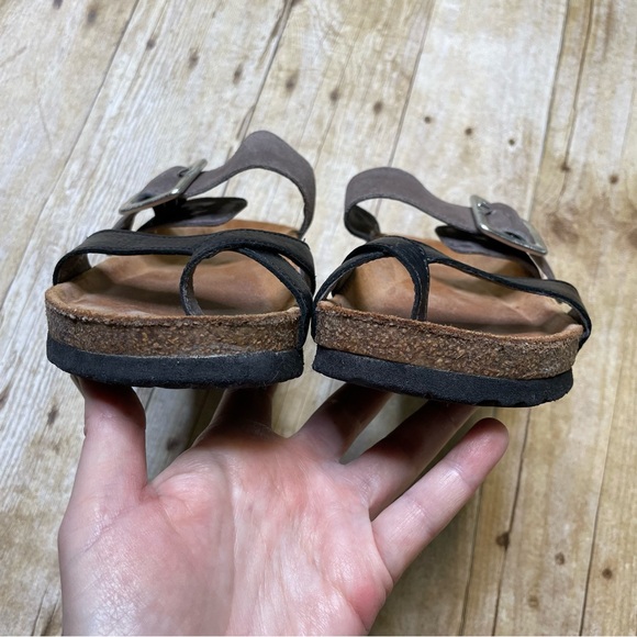 Noat Women’s Fresno Leather Sandal Adjustable Buckle Toe Loop - Picture 6 of 11